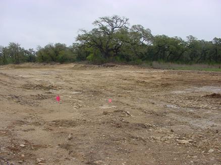 Photograph: Excavation area at site, January 2004